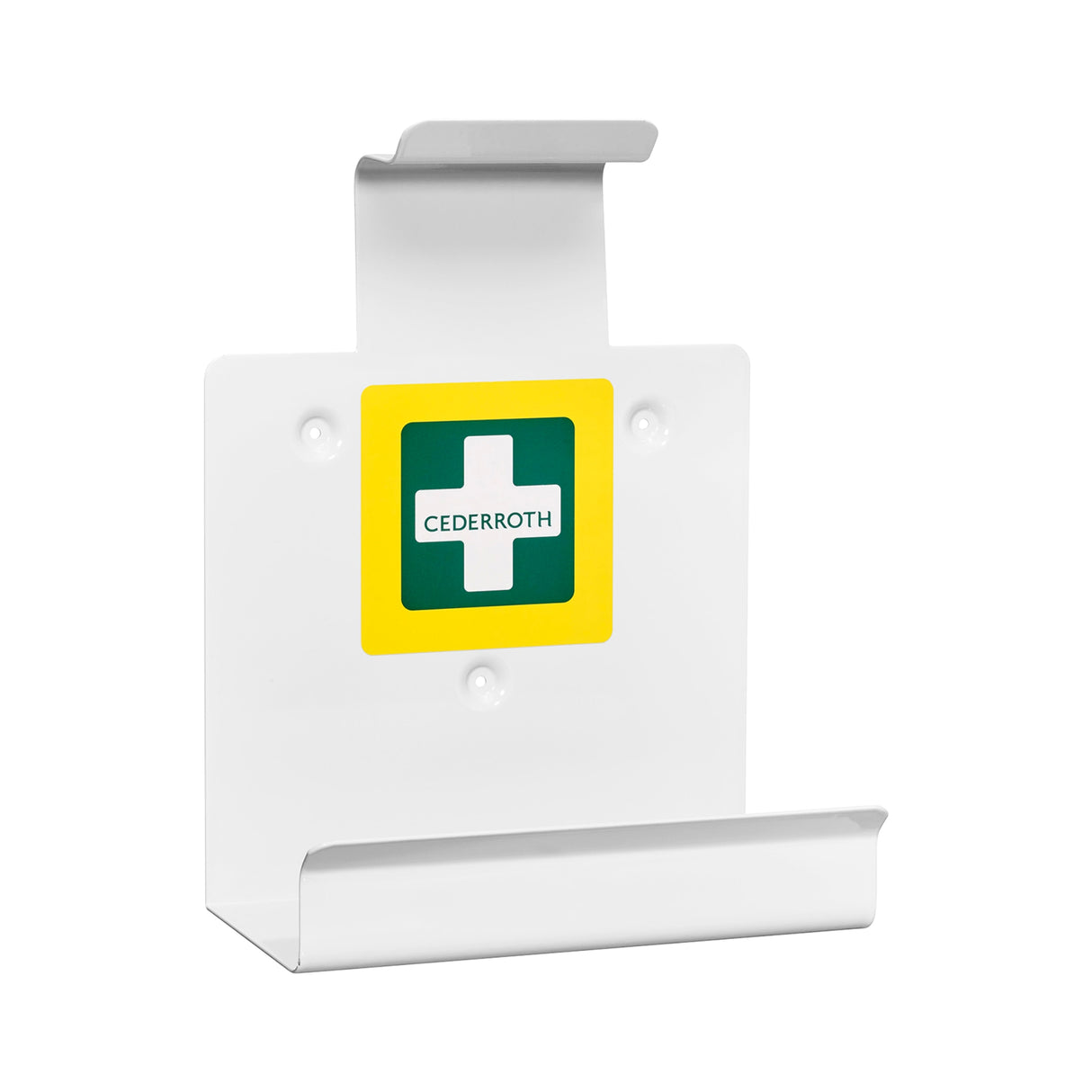 Veggfeste i metall fra Cederroth for sikker oppbevaring av First Aid Kit 390103 X-Large.