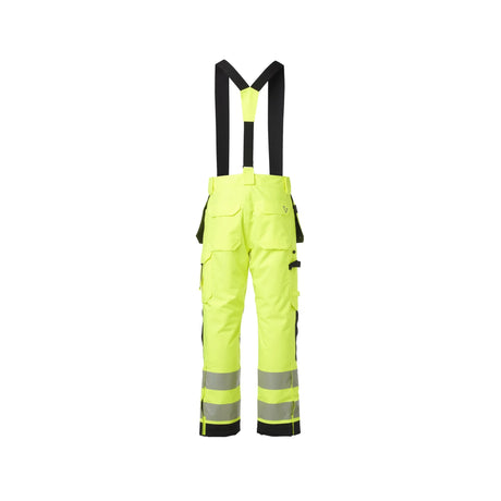 Praktisk og funksjonell: Gesto Workwear fôret varselbukse med flere lommer, inkludert hengelommer og tommestokklomme, for effektiv oppbevaring.